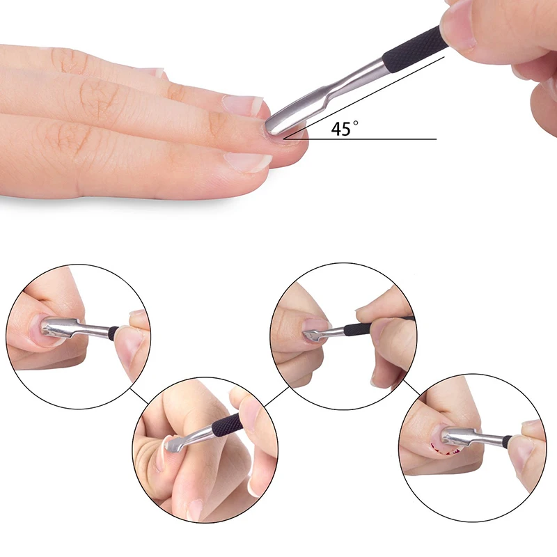 Nagel Professionelle Edelstahl Nagel Cutter Schere Zangen Muti Funktion Häutchen Pusher Remover Fußpflege Maniküre Werkzeuge Kits