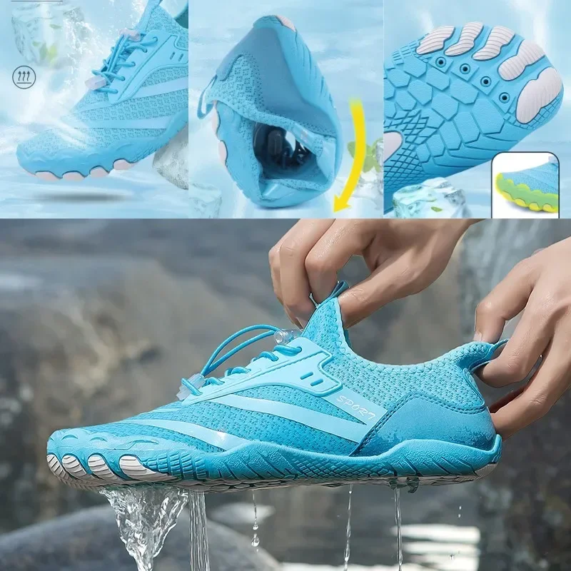 NEW Unisex Barefoot Shoes Men Outdoor Beach Water Sports Upstream Aqua Shoes Women Gym Sport Running Fitness Sneakers Size 35-47