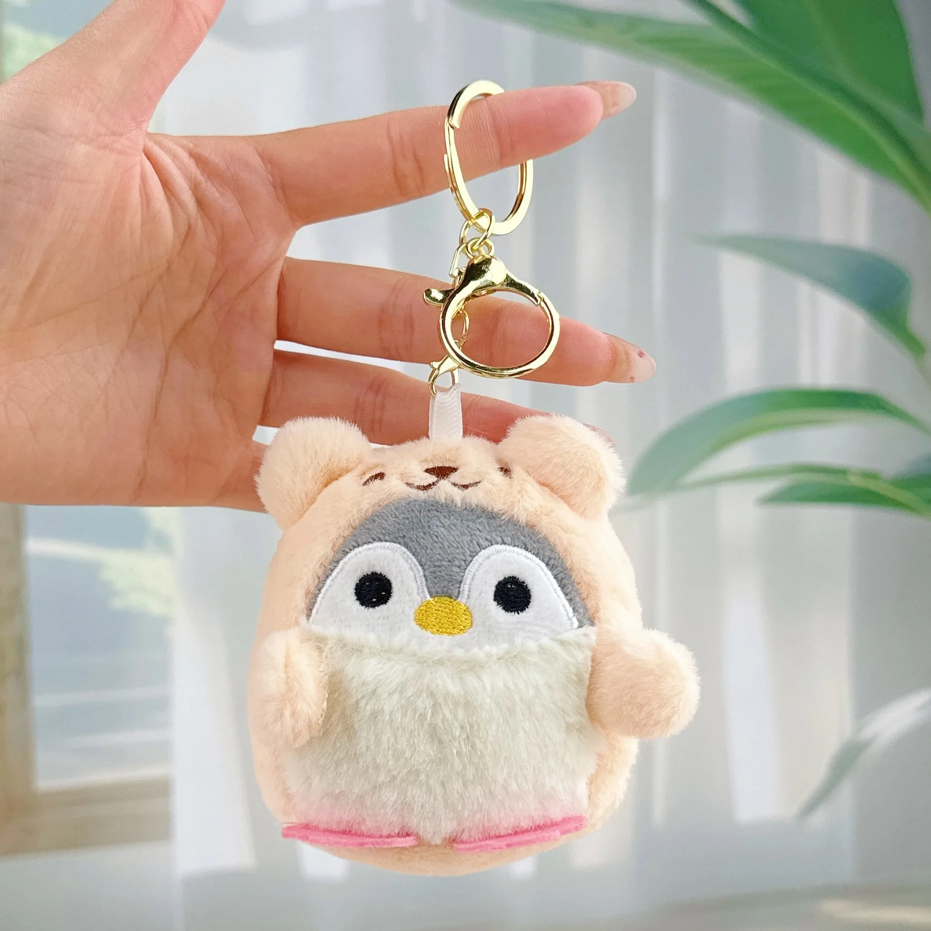 Cartoon Cute Dress-up Penguin Figurine, Douyin Style Dress-up Little Penguin Plush Toy Pendant view 4