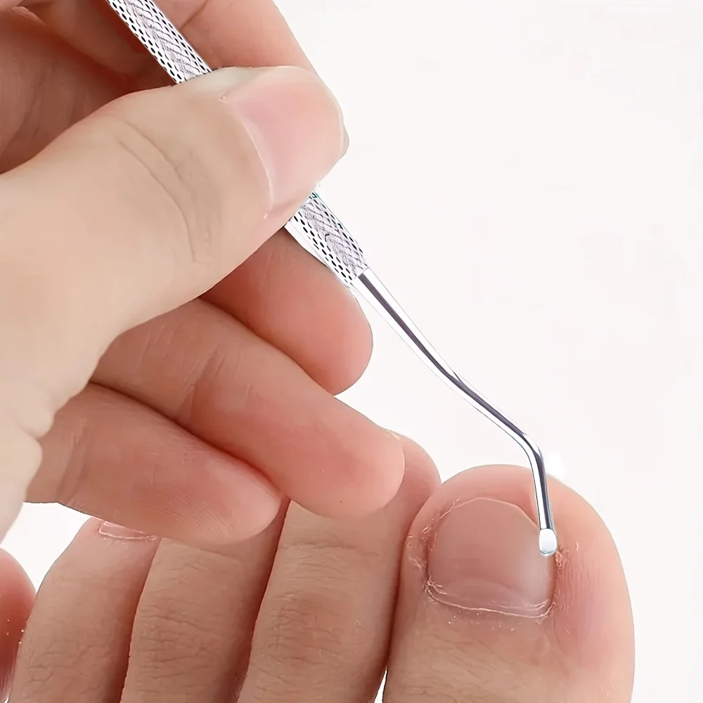 กรรไกรตัดเล็บ Anti-Splatter ใหม่และตะไบเล็บแก้ว ช่องกว้างและใบมีดโค้ง ทําจากสแตนเลส Hypoallergenic, P