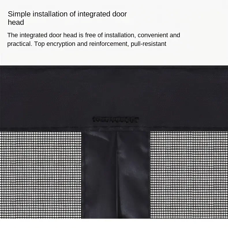 Magnetic Door Screen Custom Size Mosquito Net Curtain Fly Insect Automatic Closing Invisible Mesh for Kitchen Indoor Living Room