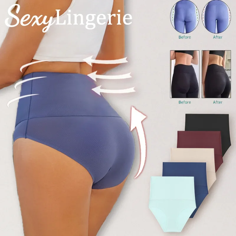 

New Seamless Women Sexy High Waist Briefs Shapewear Tummy Reducer Slimming Control Panties Butt Lifter Lingeries Shapewear S-XXL