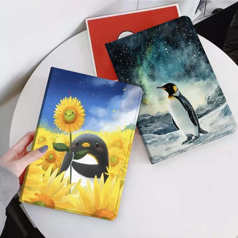 

Популярный чехол с изображением пингвина для планшетов Xiaomi Mi Pad Mini 4 5 6 7 SE Pro Plus Redmi Pad 2 SE 2025 8.8 11, складной чехол для планшета, подарок