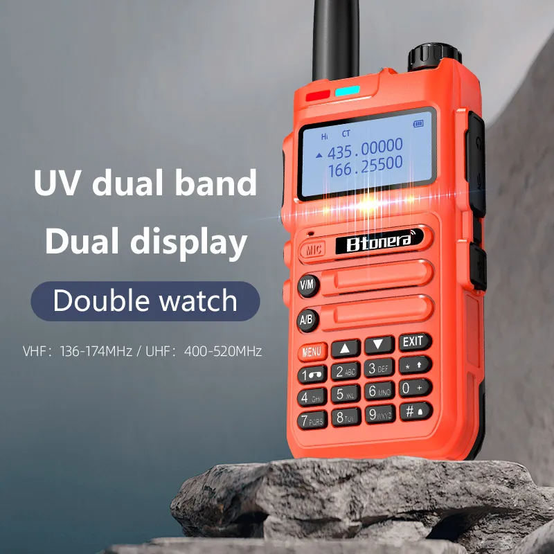 XDBT UV-K6 Walkie Talkie 5W Air Band Radio Tyep C Charge UHF VHF DTMF FM Scrambler NOAA Wireless Frequency Two Way CB Radio