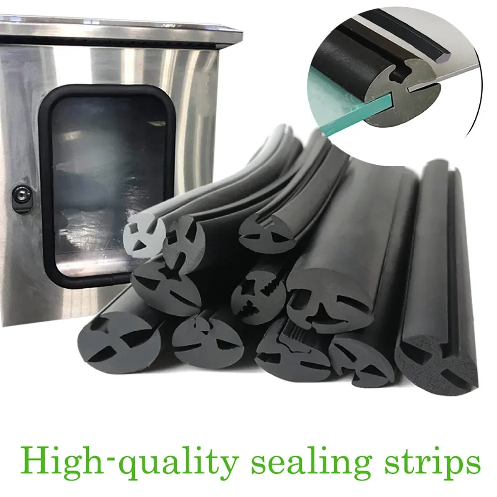 

Rubber Strip For Glass Of Window Three-Port Caulking Weatherstrip Agricultural Vehicle Shed Machinery Cabinet Observation Window