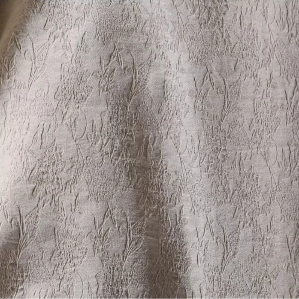 

Linen Cotton Original Dark Jacquard Fabric for Artistic Retro Jacket Fashion Clothing Design Apparel Diy Sewing Per Meter Cloth