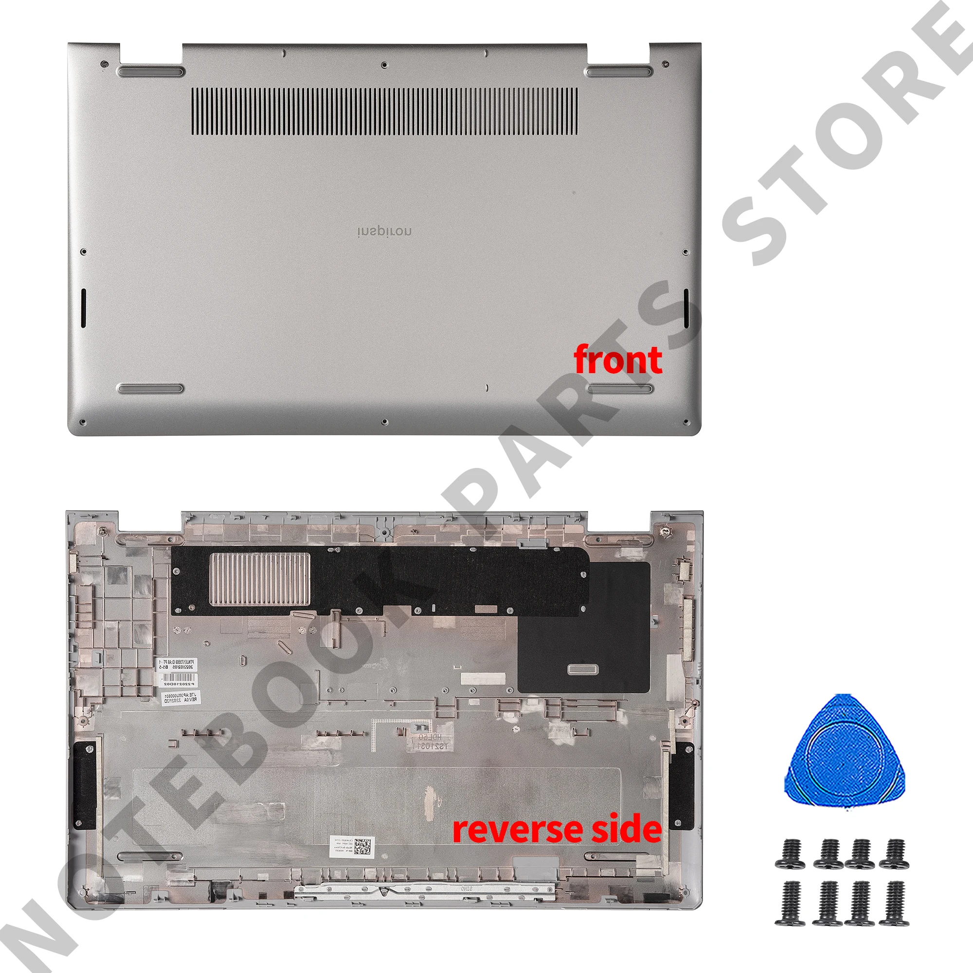 Parti per Inspiron 15 3510 3511 3515 3520 3521 LCD Cover posteriore lunetta Palmrest coperchio inferiore custodia superiore argento 0 ddm9d