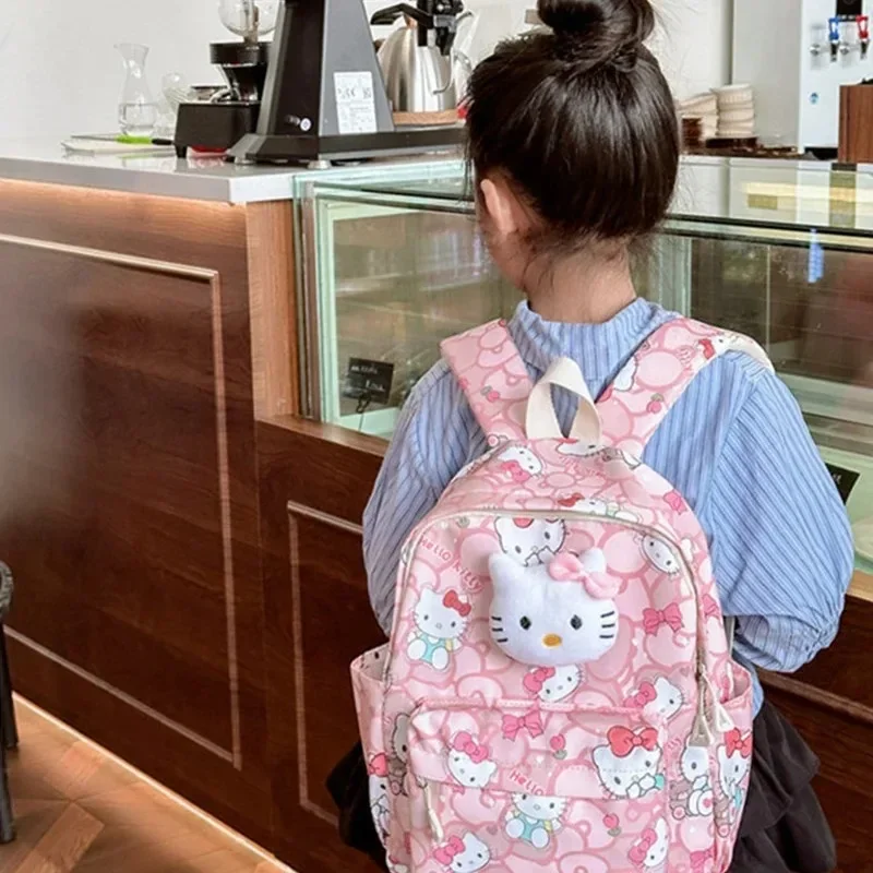 Sanrio Student Schult asche meine Melodie Kuromi Cinna moroll Hallo Kitty niedlich tragbare große Kapazität Kinder rucksack neu modisch