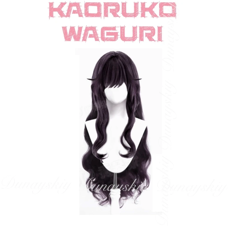 Kaoru Hana wa Rin to Saku أنيمي Kaoruko Waguri تأثيري صغيرتي محبوب شعر أسود طويل وشعر مجعد قليلا تأثيري حلي مجموعة