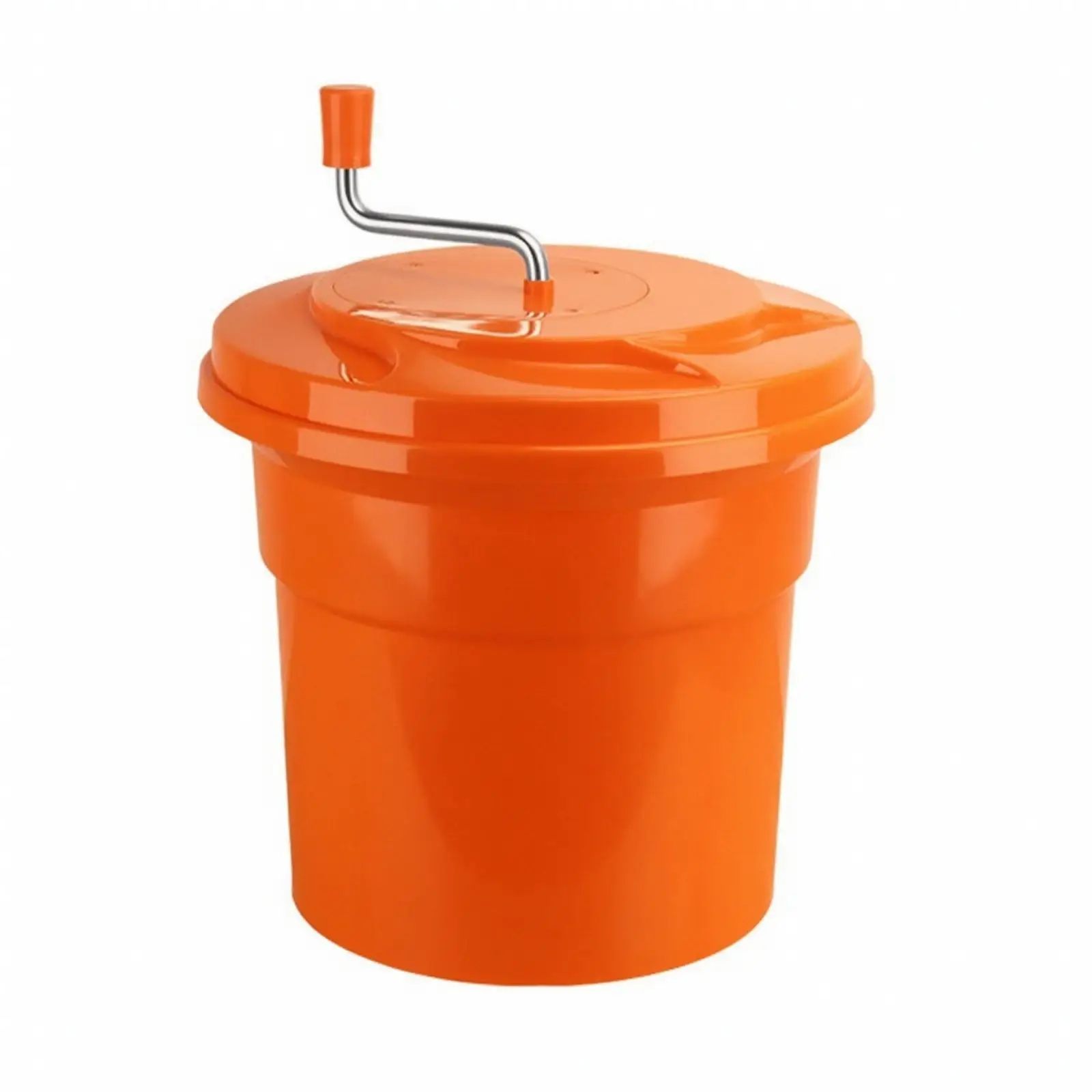 Salad Centrifuge with Drainage Hose | Hand-Operated Crank Handle, Removable Perforated Inner Basket, Fruit and Vegetable