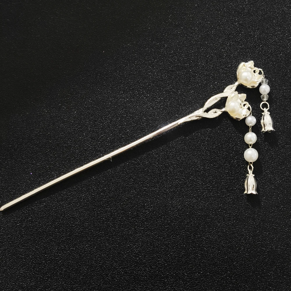 Vintage Chinese Style Hanfu Hair Stick Women Metal Flower Hair Fork Hair Chopsticks Hairpin Woman Jewelry Hair Clip Accessories