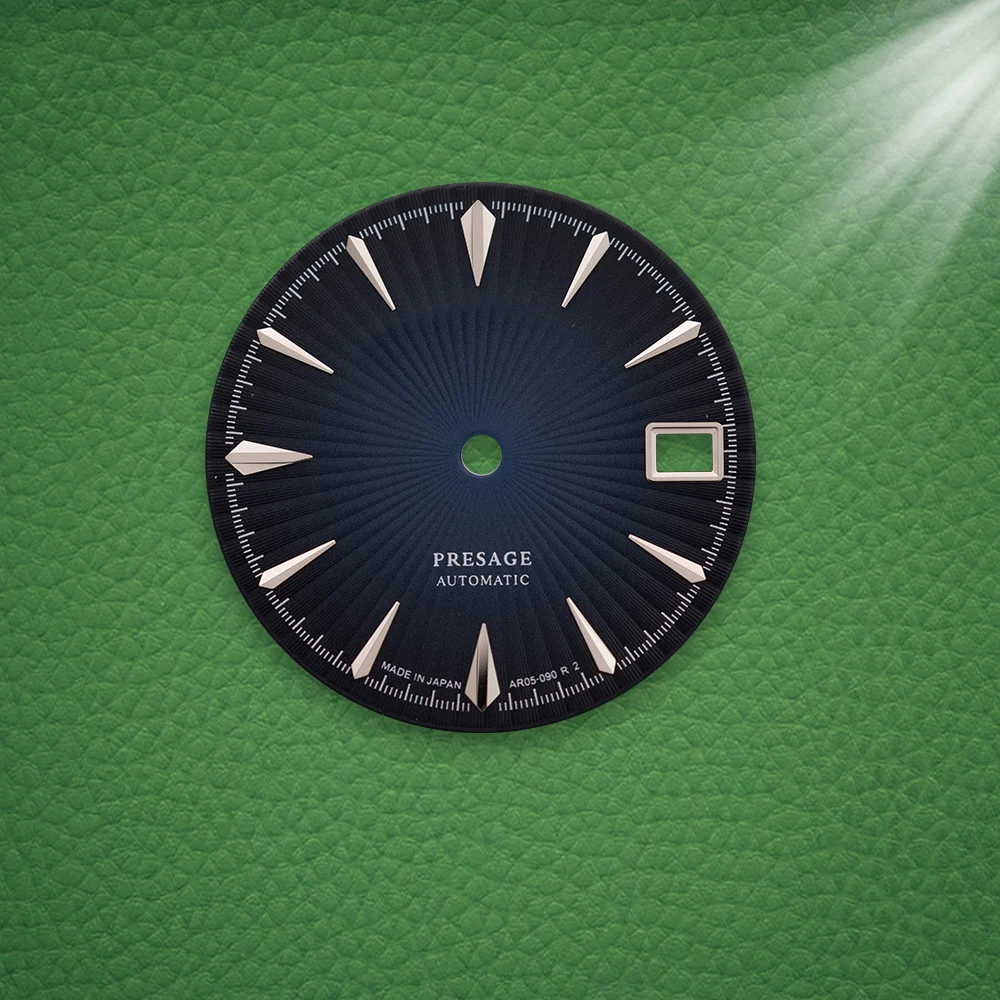 S Logo 28.5mm NH35 Cocktail Green Gradient Dial Suitable For NH35 NH36 Movement No Luminous Watch Modification Accessories view 4