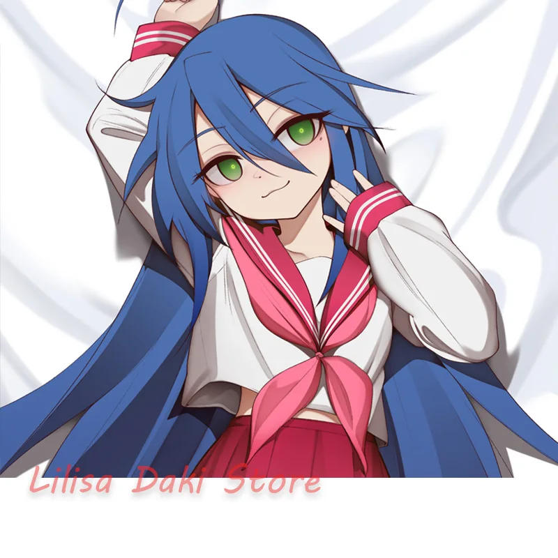 Dakimakura Konata Izumi Drone Body Pillow Cover Double-Sided Print Anime Life-Size Pillowcase Gifts