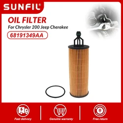 Oil Filter 68191349AA For Chrysler 200 Jeep Cherokee Dodge Avenger Ram 1500 Fiat Freemont Lancia Thema 3.2L / 3.6L Engine Guard
