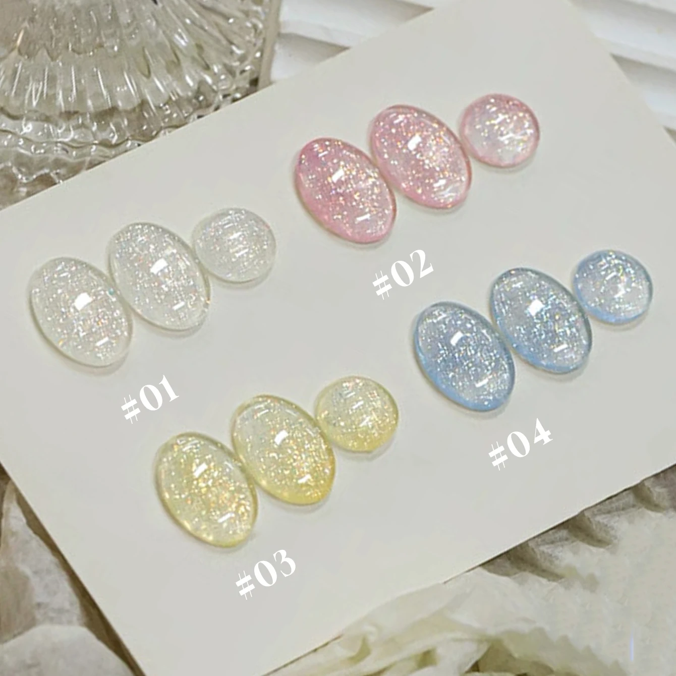 12 ml 1 Stück Sugar Dream Star Ice Transparent Rosa Nägel Sieben Farben Glitzer Gel Nagellack Nail Art Weiße Nägel