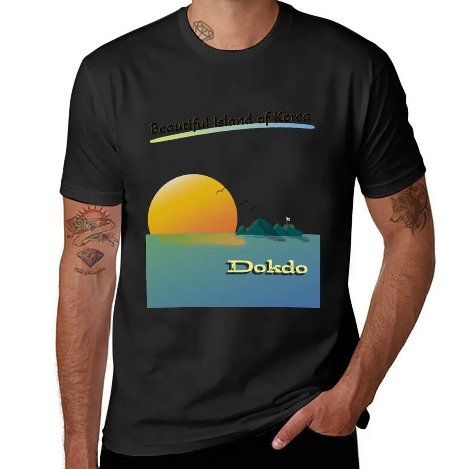 

Dokdo, Beautiful Island of Korea T-Shirt aesthetic clothes plain summer clothes mens graphic t-shirts funny