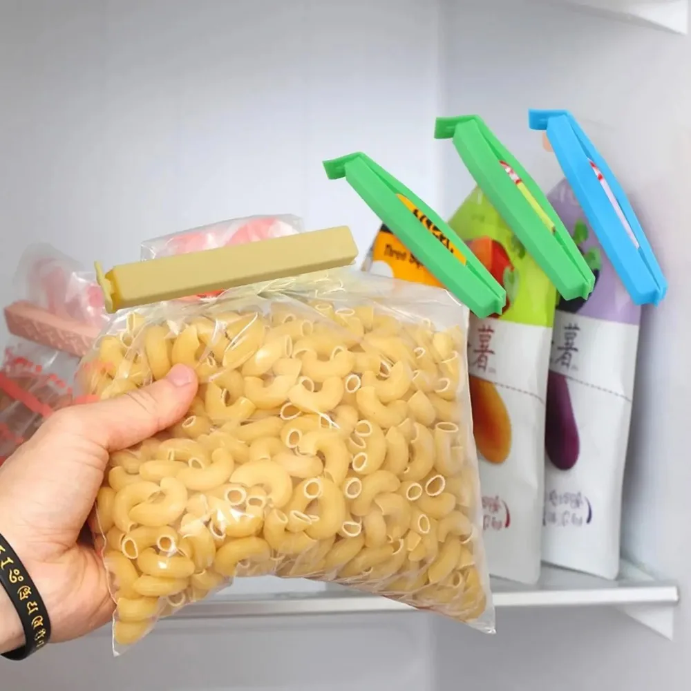 5/10Pc Afdichting Zak Clips Plastic Herbruikbare Draagbare Keuken Klem Afdichting Zak Opbergtas Voor Conservering Snack Vers Voedsel