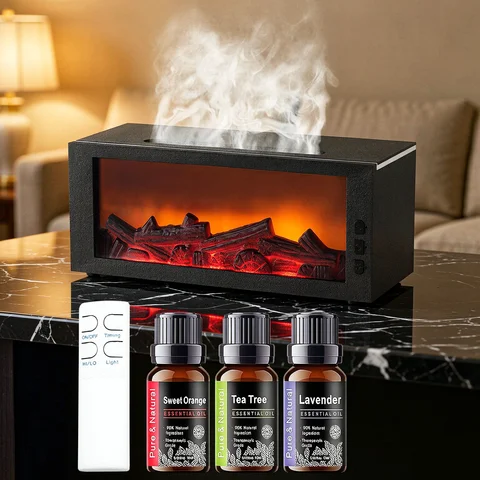 Ultrasonic Cool Mist Humidifier & Aroma Diffuser, 7 Colors LED Night Light Quiet Air Humidifier for Home Bedroom