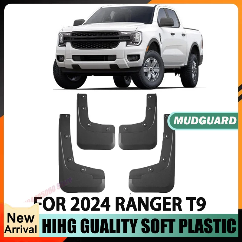 For 2024 Ford RANGER T9 Car Front and Rear Wheel Special Fender Splash Retort Suitable