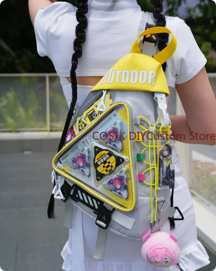 Anime Arknights: Endfield Endmin Perlica Yvonne Cartoon Ita-bag Messenger Bag Single-shoulder Bags Comic Show Satchel Gift