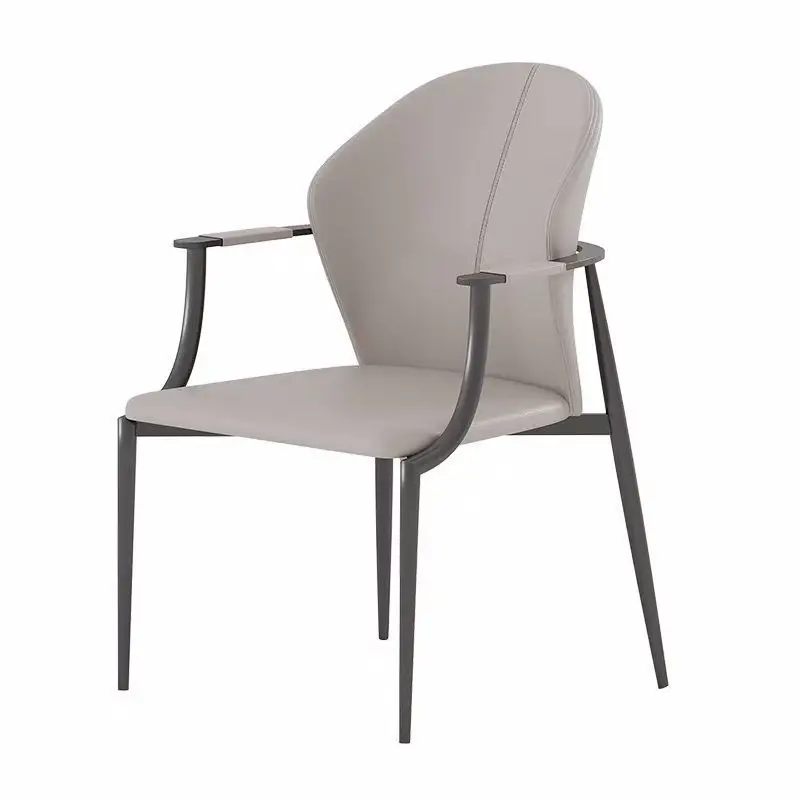 

Nordic light luxury dining chair household soft back chair