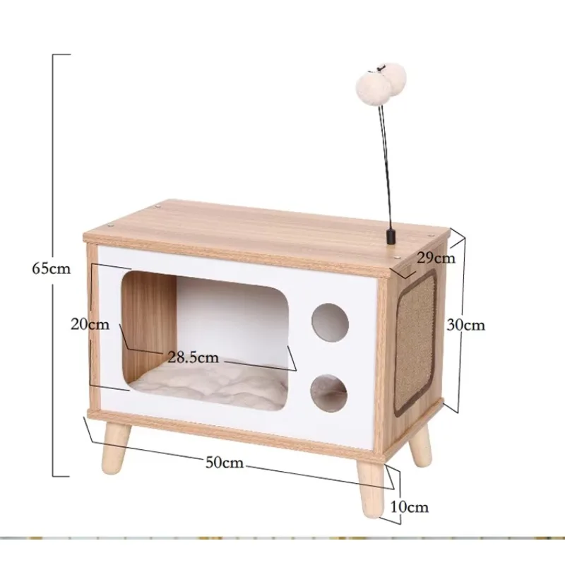 

Wholesale Luxury Villa Wooden Pet Product Big Household Indoor Cage Cat House