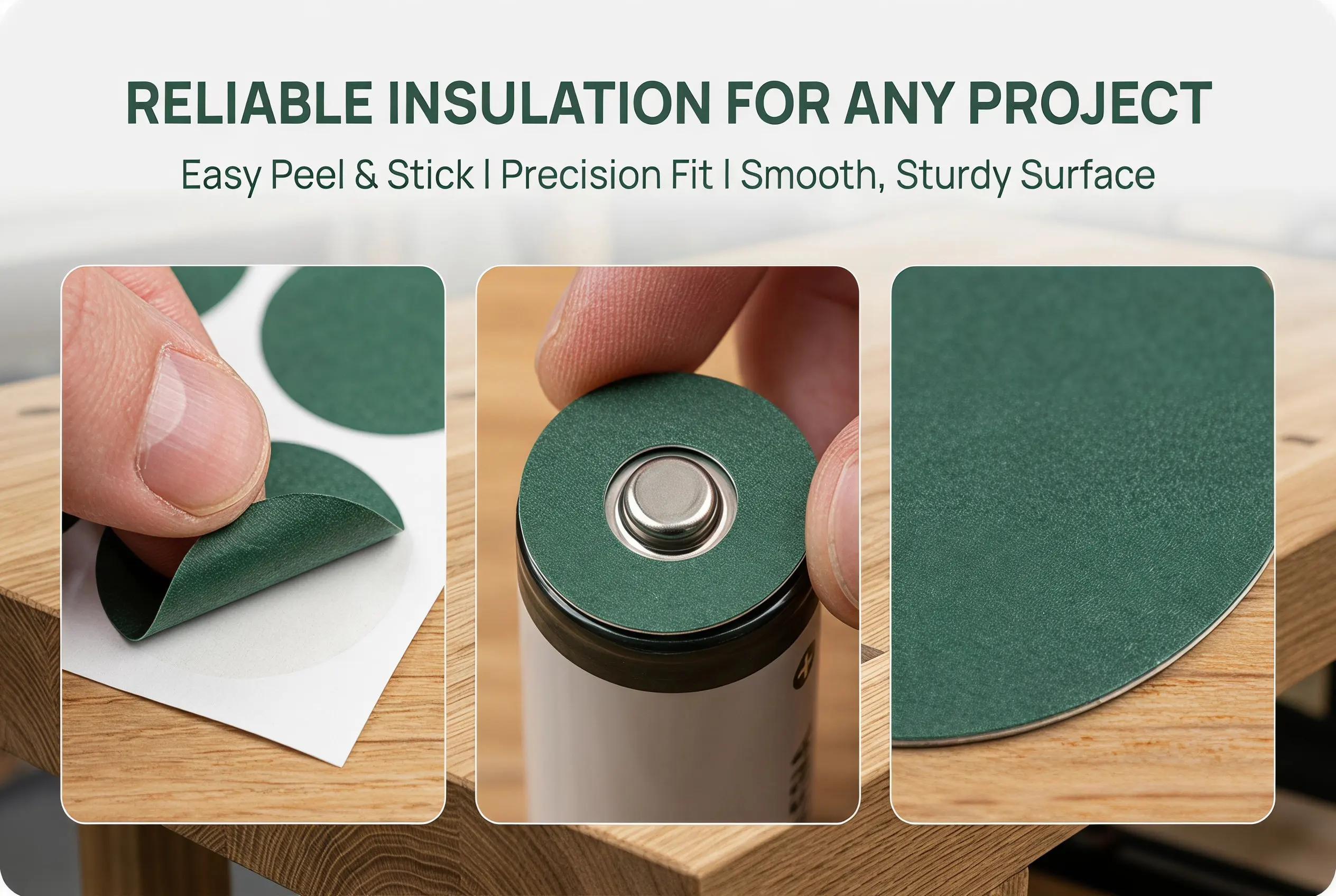 300 pièces de papier isolant ignifuge auto-adhésif, joint d'isolation pour batterie, surface lisse, papier d'enveloppement isolant pour applications électriques.
