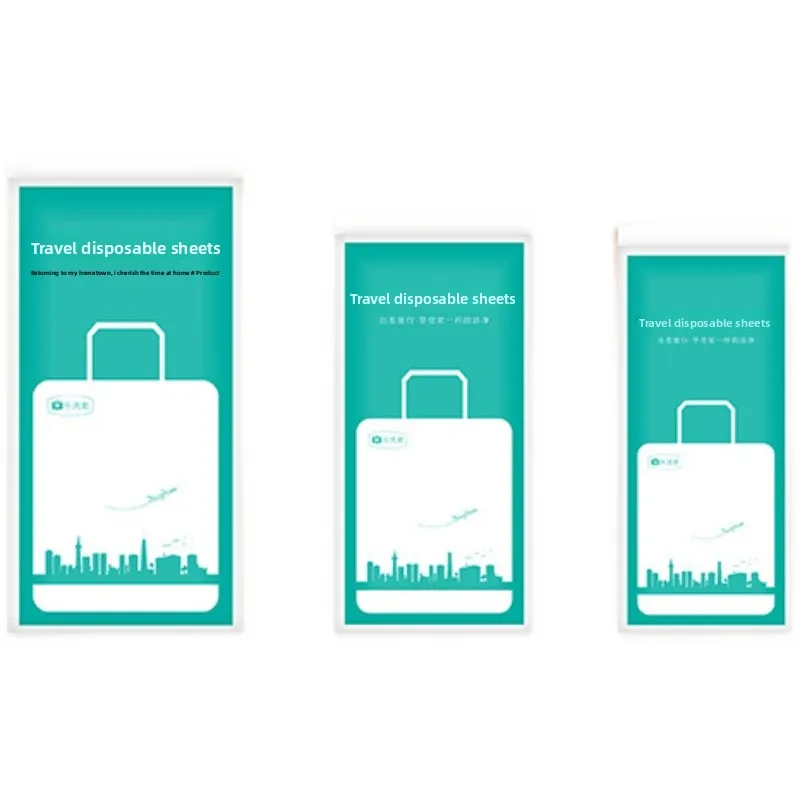 Disposable Non-Woven Fabric Hotel Bed Linen Set with Pillowcase Towel Toilet Mat Paper for Travel And Hospital Use