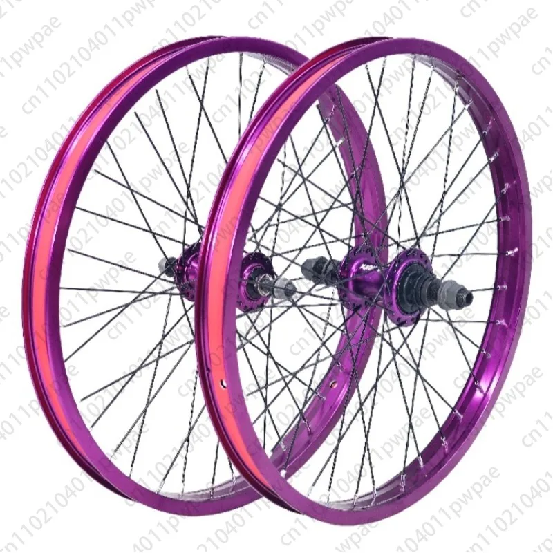 

Комплект колес для трюкового велосипеда 20 дюймов с двухслойными дисками из алюминиевого сплава, ступицей с 120 спицами и высокопрочными велосипедными колесами.