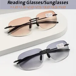 Ultralight Progressive Reading Glasses Unisex Multifocal Sunglasses Eyewear Anti-Blue Light Near and Far Presbyopia Eyeglasses
