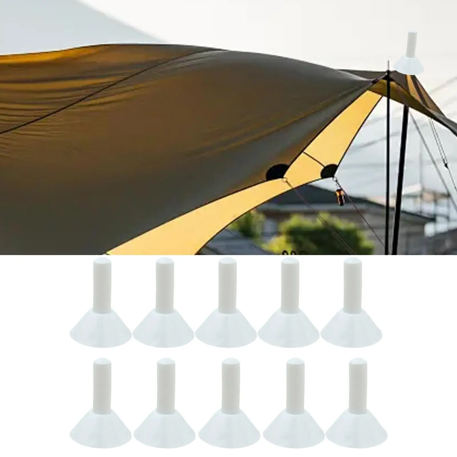 

10 наконечников для столбов для палатки, колпачки-молния для активного отдыха, альпинистского навеса