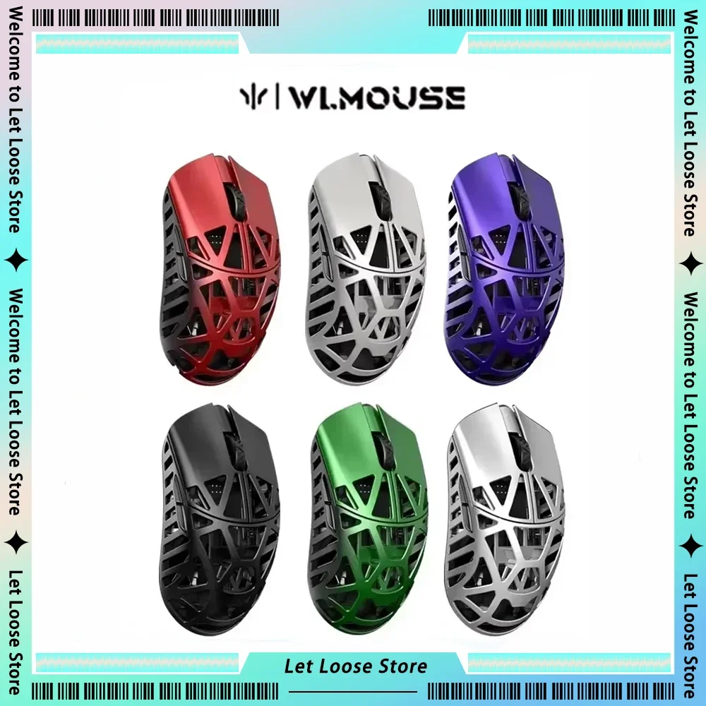 WLmouse Beast X Max Mouse Wireless Lightweight Mouse 8K PAW3950HS Sensor Magnesium Alloy Low Delay Gaming Pc Accessories Custom