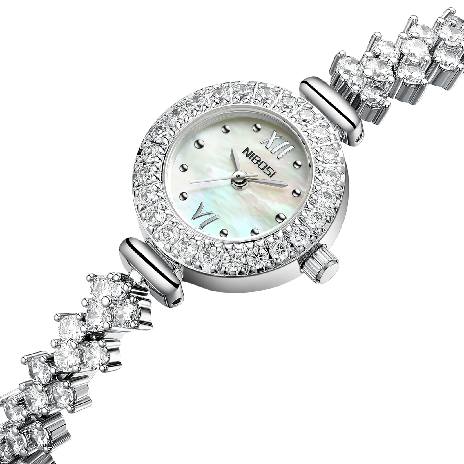

NIBOSI Fashion Dress Watch Ladies Quartz Diamond Luxury Women Watches Top Brand Wristwatch Crystal Jewelry Watches Reloj Female