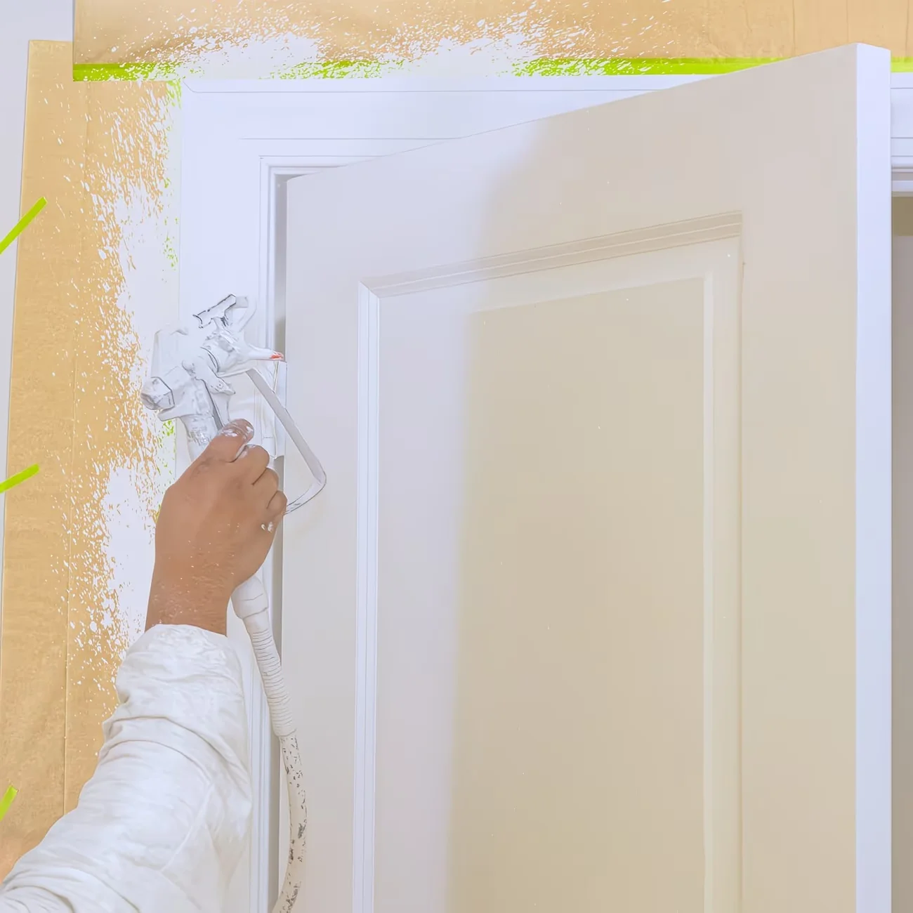 Pre-Taped Masking Paper Wall Treatment Covering For Painting Spray Masking Protective Paper Car Beauty Paint Masking Craft Paper image 5