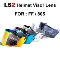 Original LS2 THUNDER Motorcycle Helmet Visor LS2 FF805 Transparent Chrome Red Extra Shield