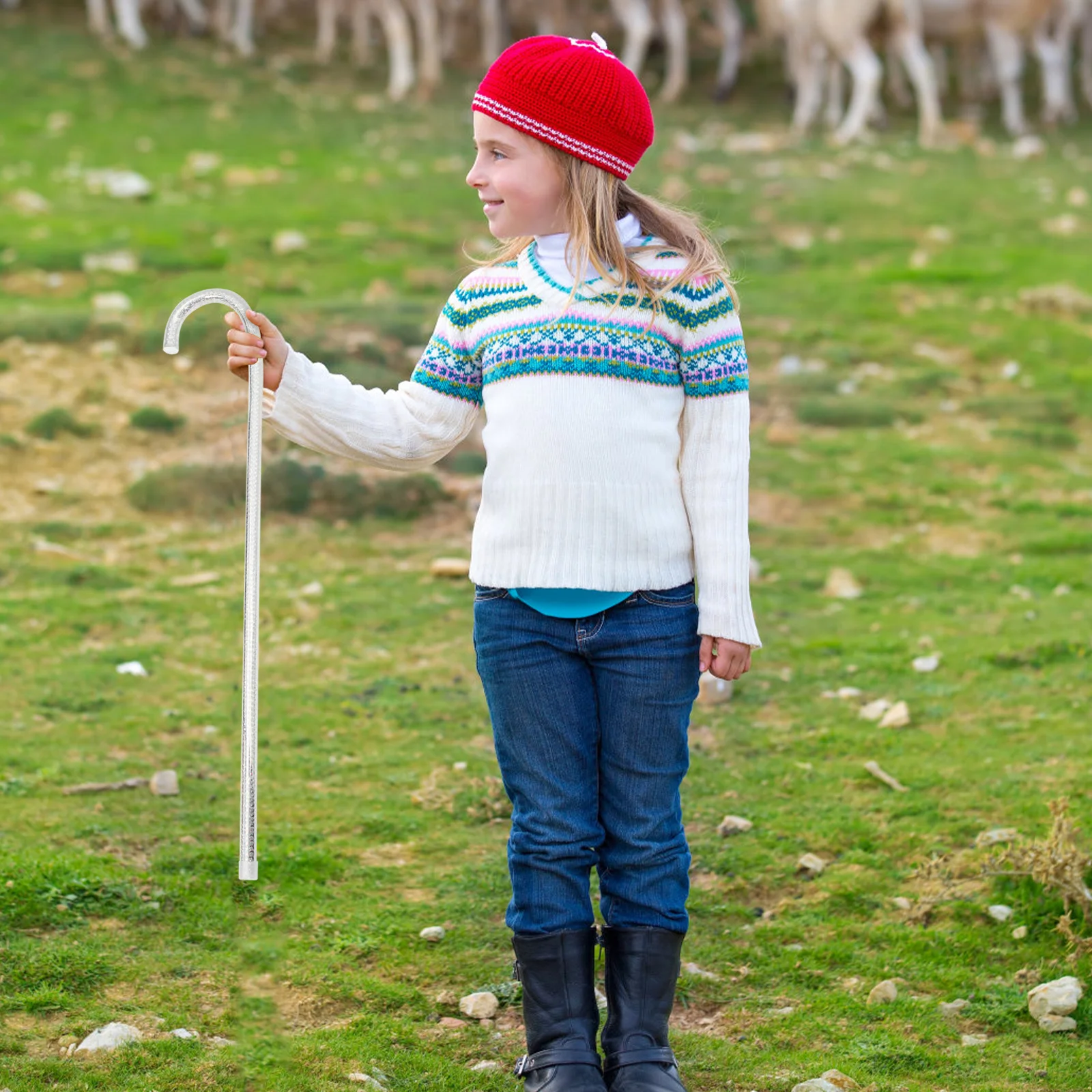 

Джазовый танец, серебро, 60 см, декоративный реквизит для джаза, детская трость, трость, реквизит для выступлений, товары для Хэллоуина, косплей