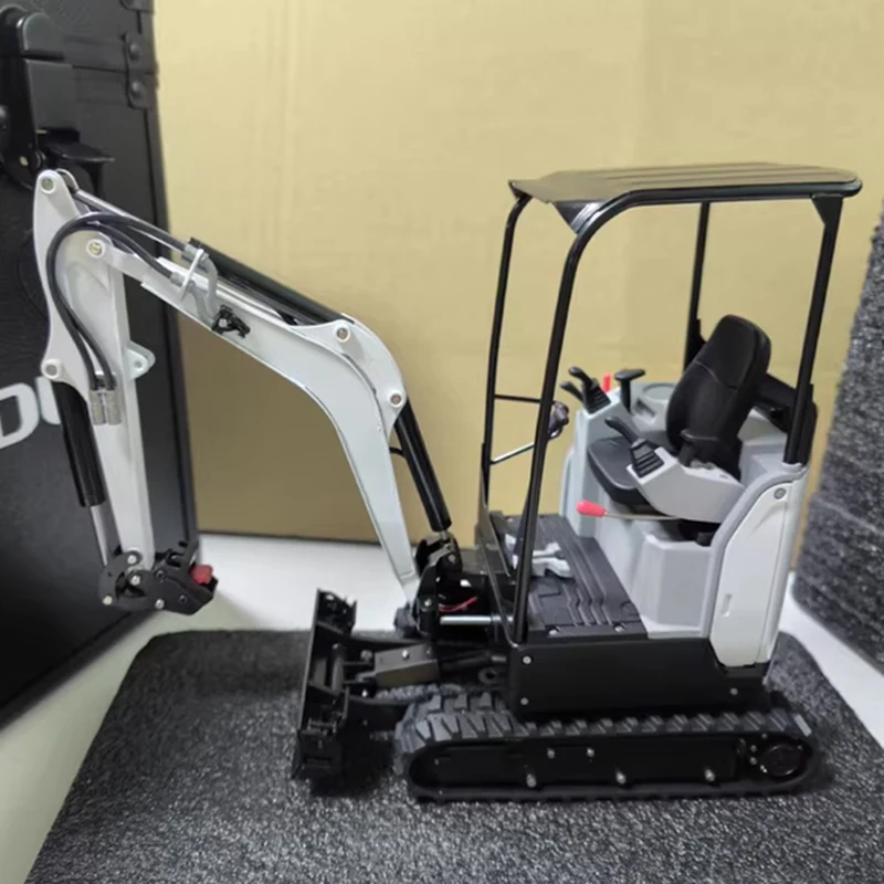 

Мини-RC-экскаватор 1/14 JX-E20 Гидравлический RC-экскаватор Металлическая модель Настольный RC-экскаватор RTR Радиоуправляемый автомобиль с дистанционным управлением Игрушка