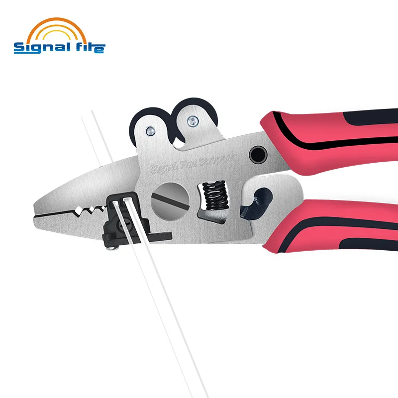 Free Shipping Signal Fire New 8 In 1 Optical Fiber Stripper Optic Miller Scissors Wire Pliers Zsq-08