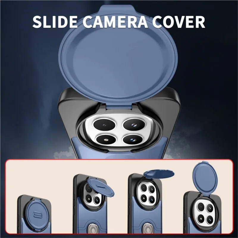 Luxury Heavy-Duty Rugged Armor Bracket Slide Camera Protection Case For Redmi NOTE15 PRO Plus Cover FOR Note14 PRO+ 4G 5G - view 5
