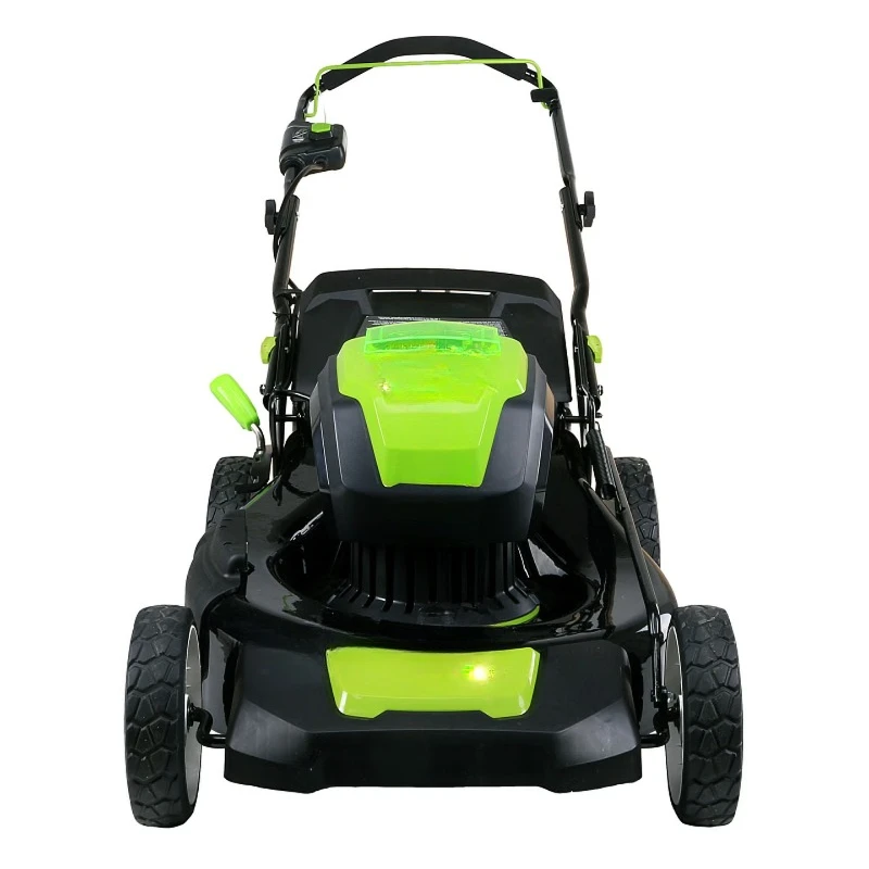 Rechargeable brushless lawn pusher, lawn mower, electric hand push lawn mower