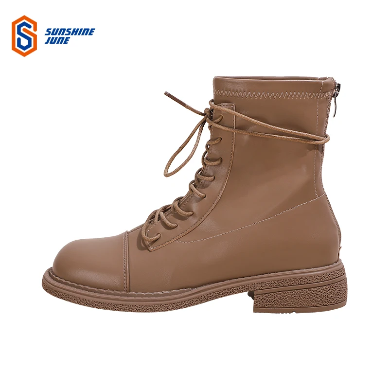 

Women ins boots fashion high-top trend casual shoes Ladies Designer Girls' trendy ins style boots women leather office boots