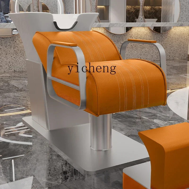 Zws. Internet celebridade salão de cabeleireiro luz especial luxo shampoo cama semi-reclinante high-end flushing cama de beleza