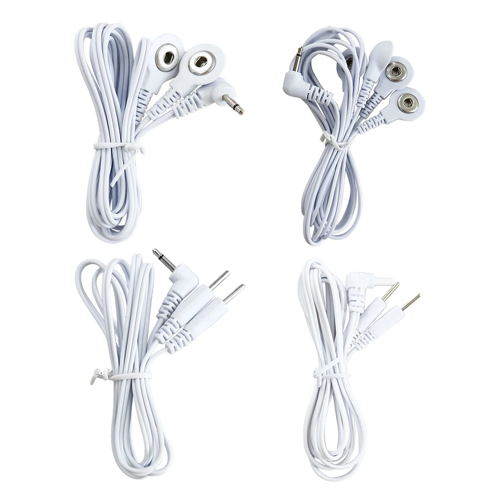 2.5mm DC Electrode Lead Wires Replacement Cable Accessory for TENS EMS Muscle Stimulator Durable Professional Spare PinConnector