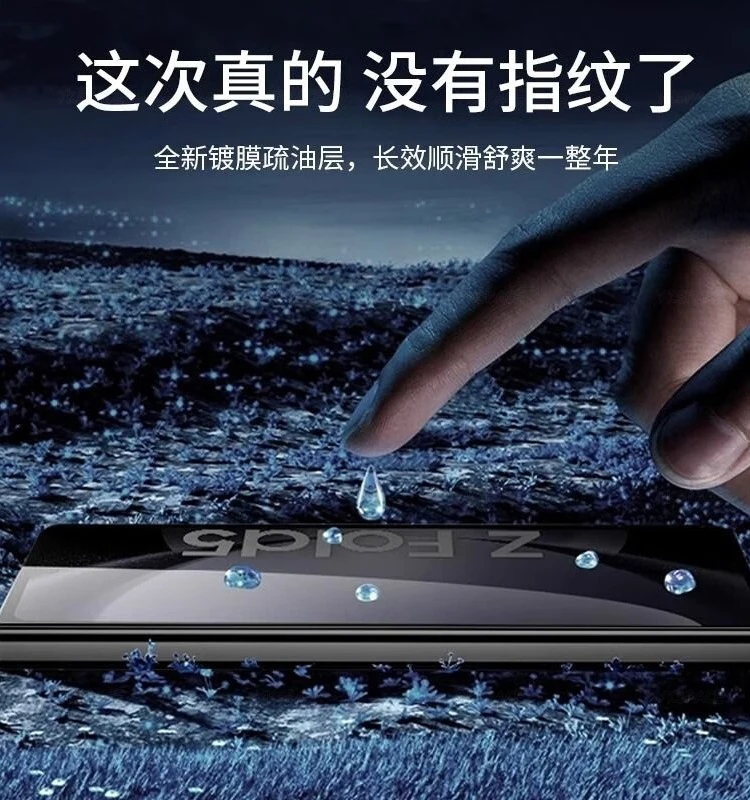 2 Stück Matte Externe Panzerglasfolie für Samsung Galaxy Z Fold 8 Ultra 7 SE 6 5 4 3 2 W26 W25 Anti-Fingerabdruck Displayschutzfolie – Detail 2