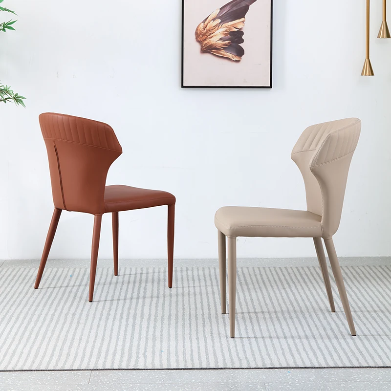

Luxury Dining Chairs Modern Minimalist Italian Style Home Restaurant Backrest Designer Table Chairs