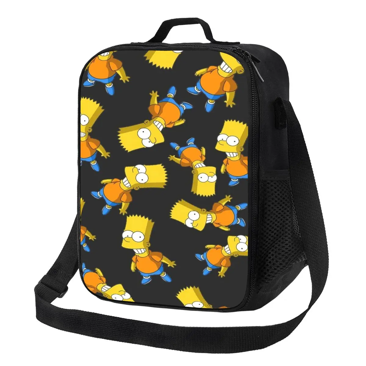 

Custom Simpsons Cartoon Lunch Bag Women Cooler Thermal Insulated Lunch Boxes for Kids School
