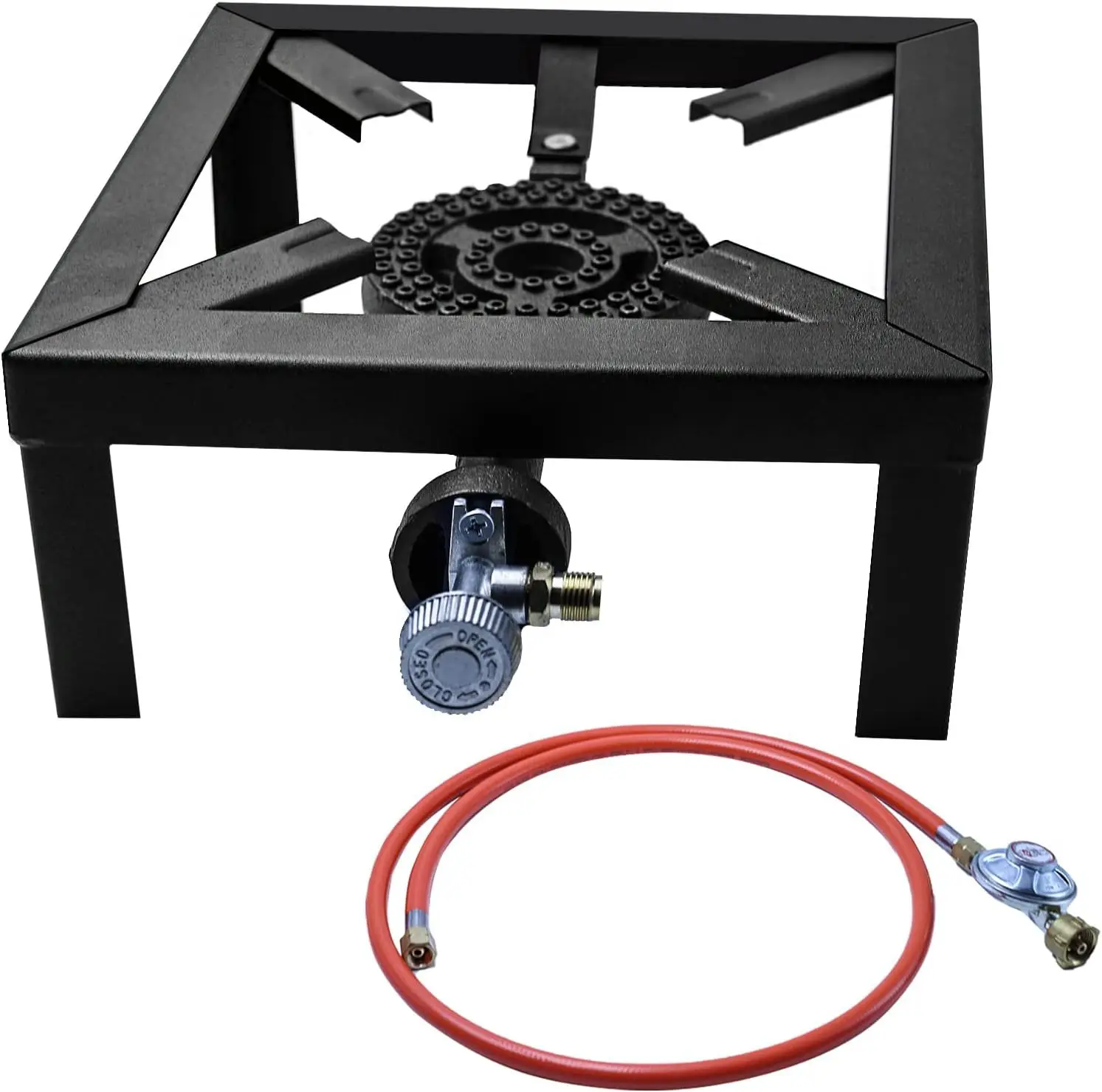 Estufa de llama alta de estilo alemán, estufa ardiente para exteriores equipada con una válvula estabilizadora, estufa de hierro fundido Sove Pig