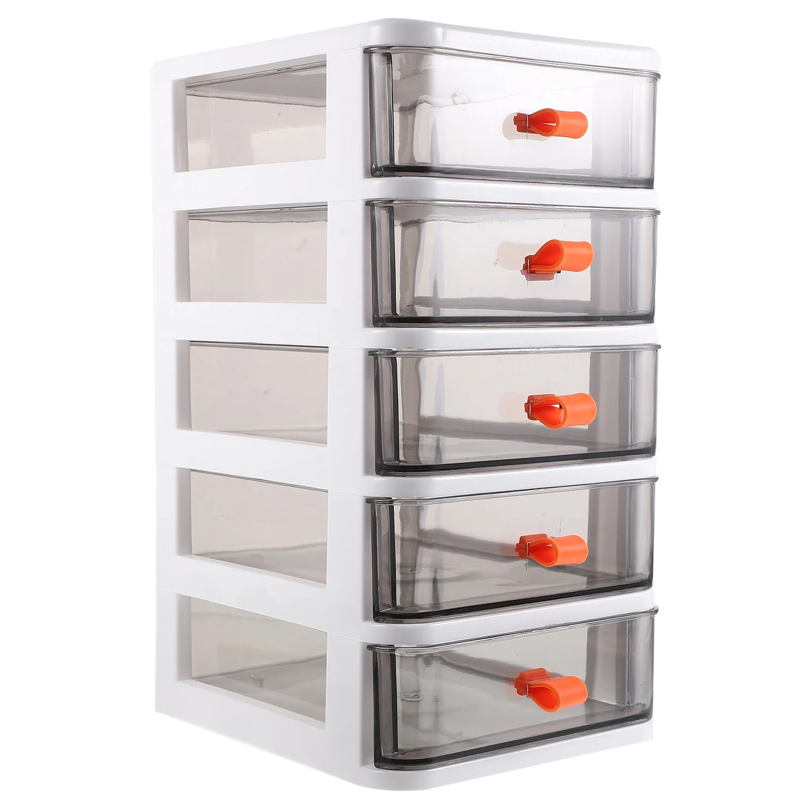 Five Layer Desktop Organizer Sturdy Plastic Drawer Style Storage Case for Cosmetics Makeup Lotion Lipstick Stationery