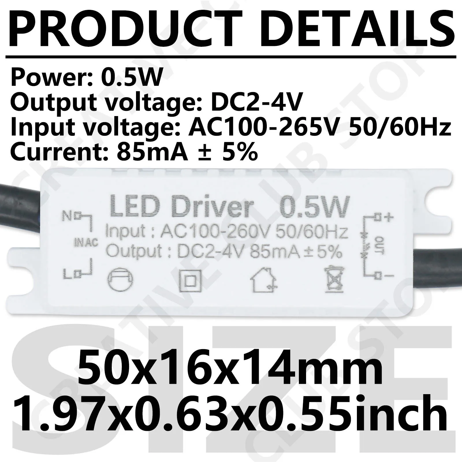 LED Electronic Transformer LED Controller Power Supply LED Driver 110V 220V To DC3V 85mA Low-Voltage For Lamp Bead LED Filament