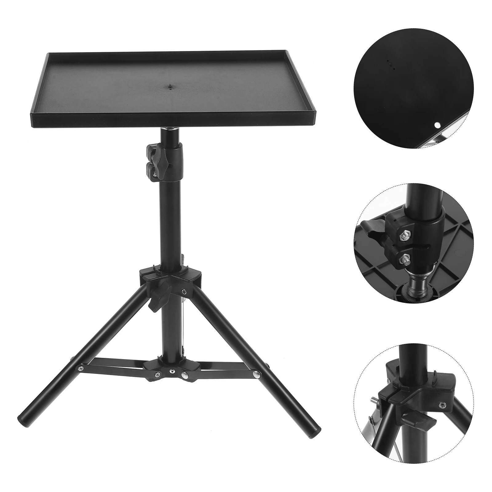 Portable Projector Bracket Travel Tripod Speaker Stand Extendable Accessories Mount Ball Head for Laptop DSLR Camera Outdoor